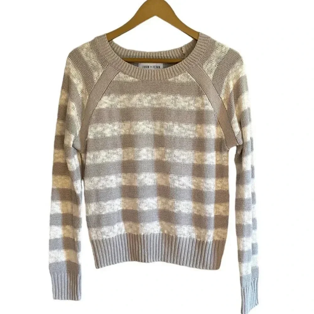 John + Jenn Striped Knit Sweater